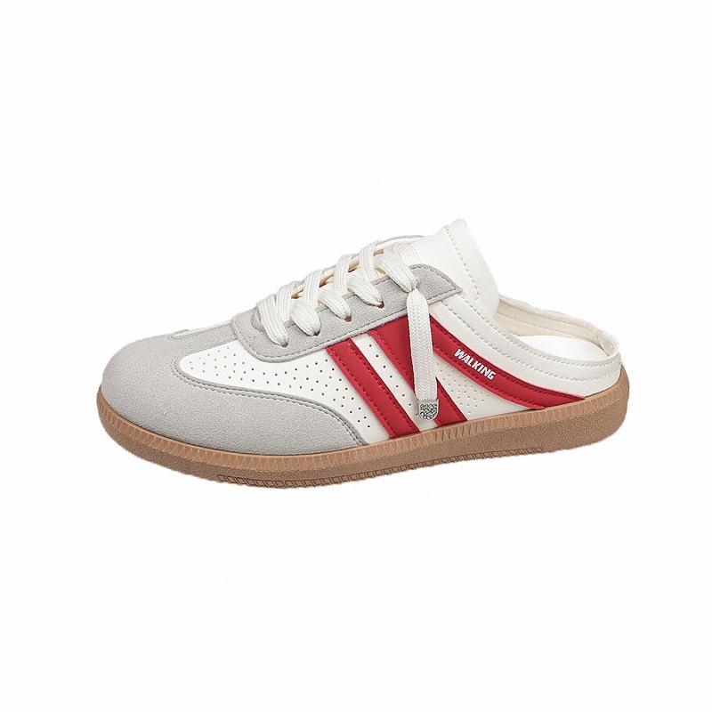 2025 новая ретро универсальная нишевая розовая сумка, шлепанцы с закрытым носком, популярная повседневная обувь, женские шлепанцы