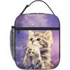 Zodiac Signs Mushroom Lunch Bag Insulated Lunch Box Reusable Lunch Tote Bag