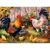 Diamond Painting Diy 5d 50x40cm "big Cock And Chick" Diamond Embroidery Mosaic Resin Painting