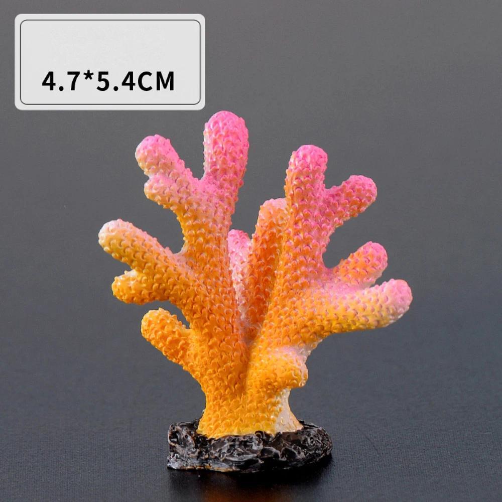 Creative Aquarium Artificial Coral Fish Tank Decoration Colord Simulated Resin Reef Coral Landscape DIY Aquarium Decorations