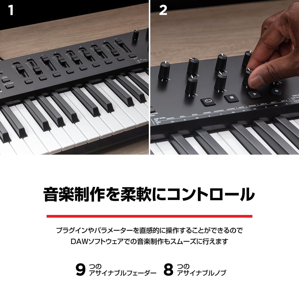 USB MIDI Keyboard 61 Native Instruments Sound Package Smart Chord Scale and Extensive Music Production Software Oxygen 61 MKV M-Audio Controller,