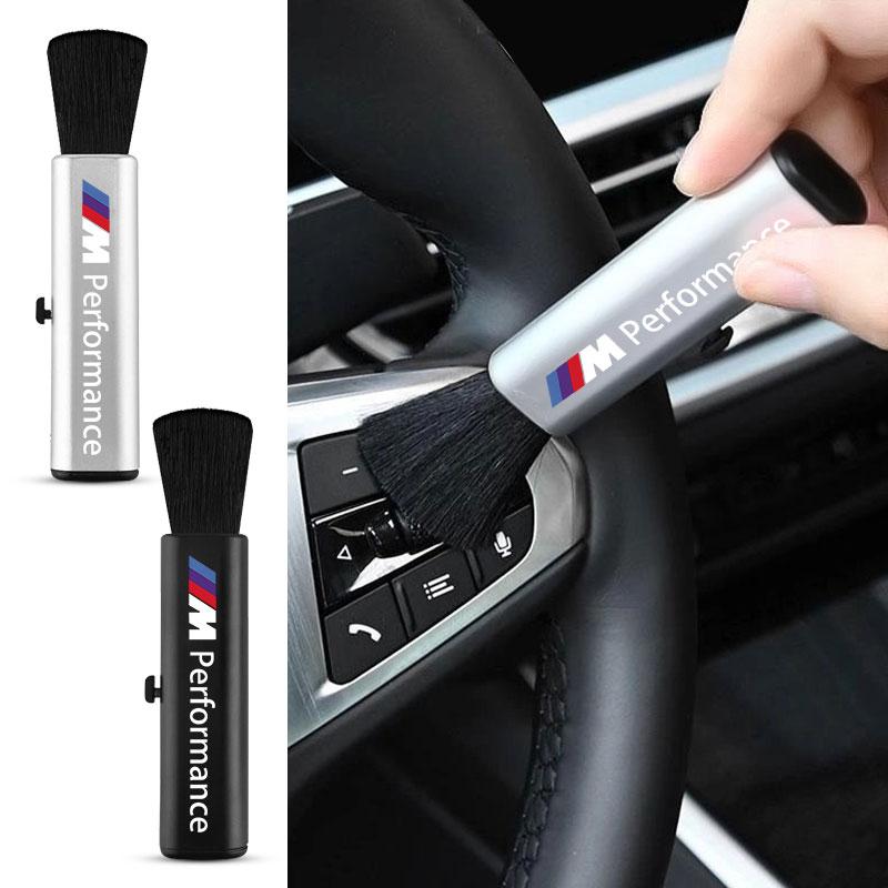Retractable Car Air Vent Cleaning Brush Car Badge Detail Dust Remover For BMW M E34 E36 E60 E90 E46 E39 E70 F10 F20 F30 X5 X6 X1