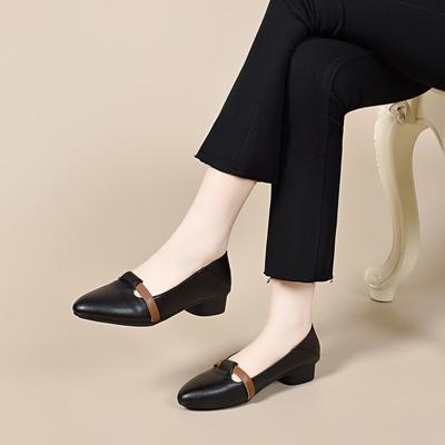 Остроносые балетки женские весенне-летние темпераментные туфли Мэри Джейн на низком каблуке, с открытым верхом, в цветовой гамме, маленькие одинарные туфли