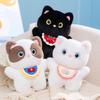 Cartoon Cute Bib Cat Doll Ragdoll Cat Plush Toy Doll Children Pillow Rag Doll Gift Girl