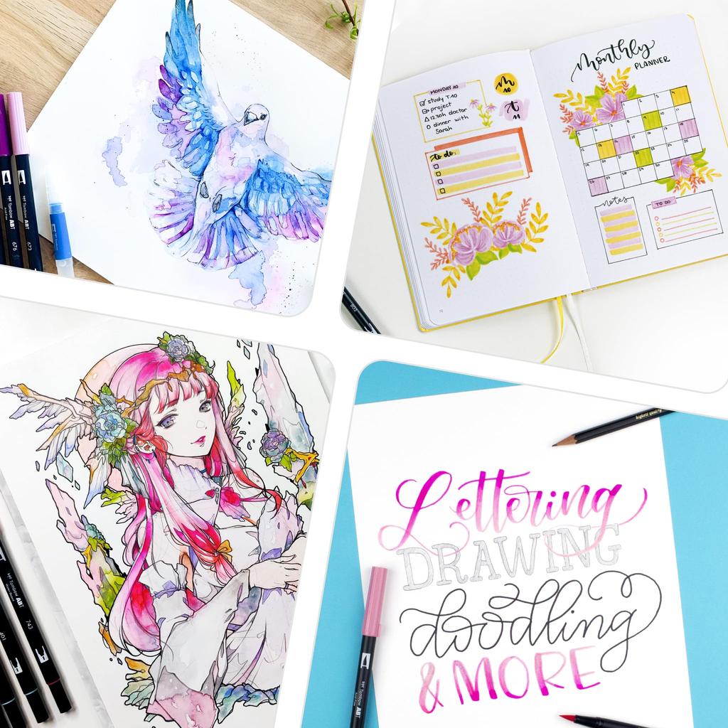 Графический маркер Tombow Dual Brush Pen ABT 535 На водной основе AB-T535