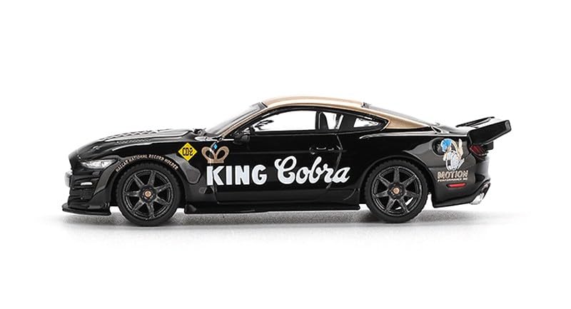 Sunrich MINI GT Shelby GT500 Dragon Snake Concept Готовая модель 1/64 Черный/Золотой (Левый руль) MGT01130-L