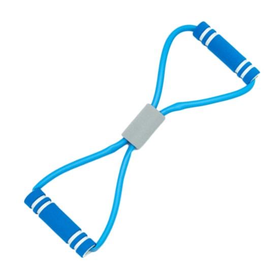 Спортивная лента-эспандер для йоги с ручкой в форме 8, эластичная лента для упражнений, вспомогательный инструмент для тренировки мышц, эспандер для йоги, эспандер для фитнеса в спортзале