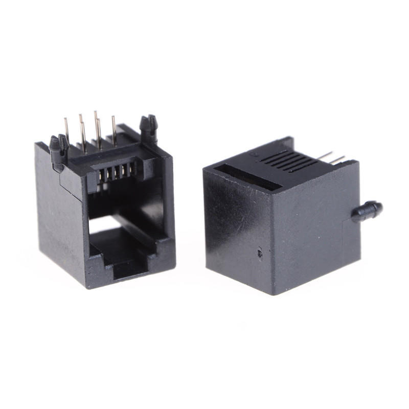10 шт./компл. Rj11 Rj12 6P6C компьютерный интернет сетевой разъем Pcb