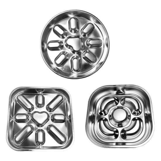 Миска для медленного кормления питомцев, нескользящая конструкция, способствует медленному кормлению, миска из нержавеющей стали для собак мелких и средних пород