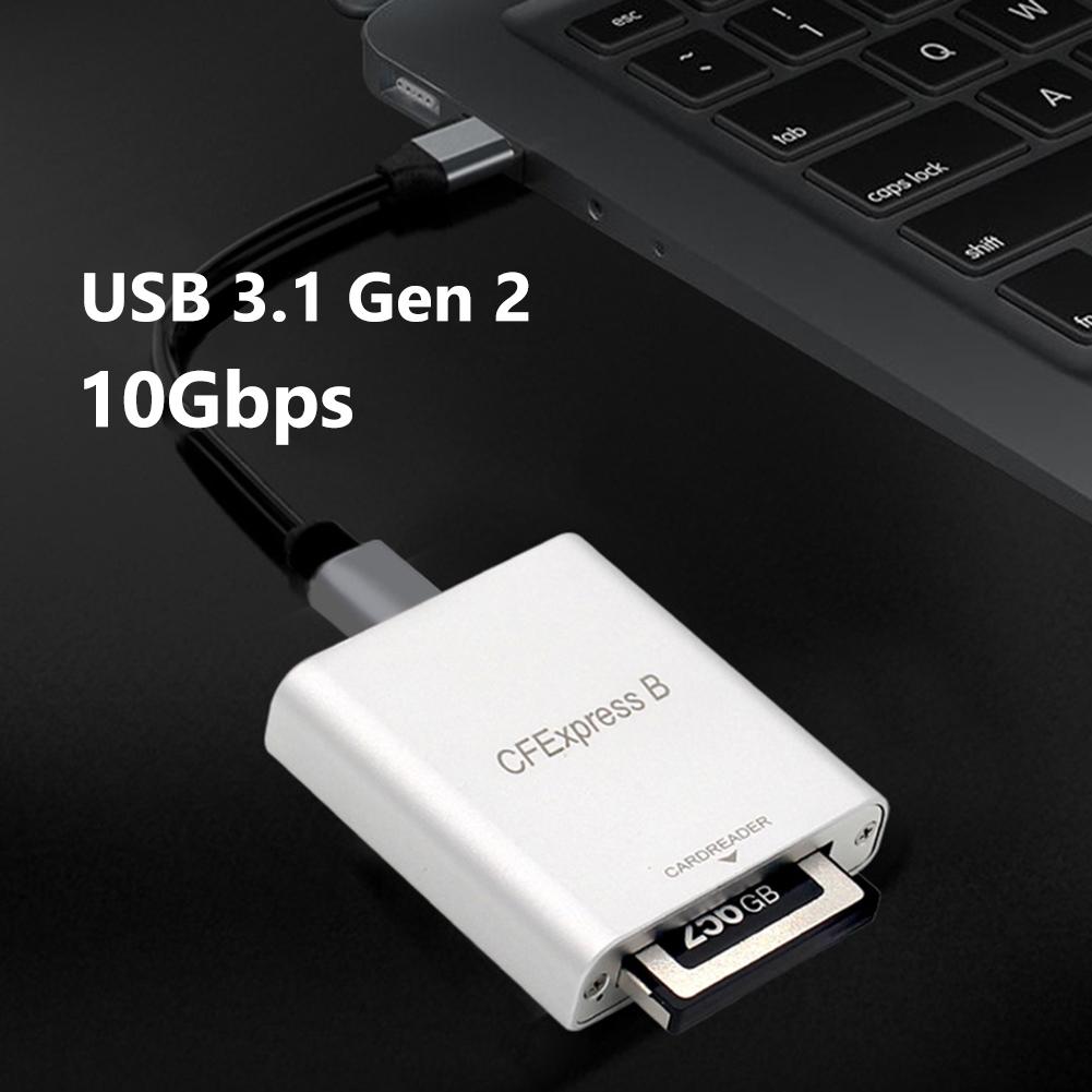 Портативный адаптер для хранения памяти USB 3.1 Gen 2 Внешний кардридер 10 Гбит/с для ноутбука, компьютера, телефона, для MacBook, iPad, Chromebook