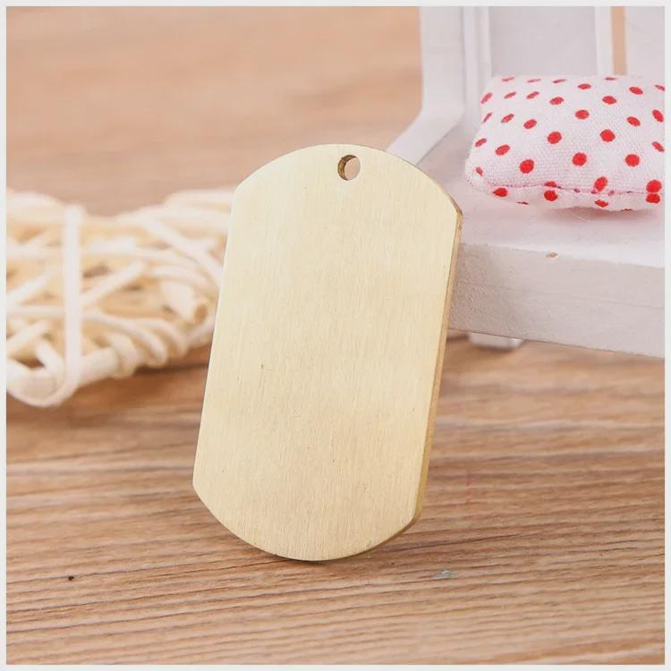 Подвеска из латуни для собачьего жетона: Круглая медная бирка с гравировкой, в стиле милитари, с защитой от потери, персонализированная бирка для домашних животных