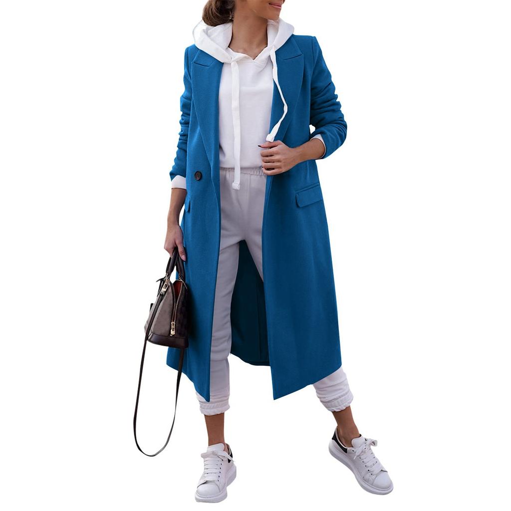 Women's  Long Woolen Cardigan Coat