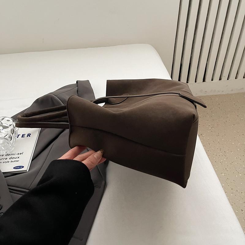 Большая вместительная фланелевая сумка-тоут, женская сумка высокого класса на одно плечо с уникальным дизайном