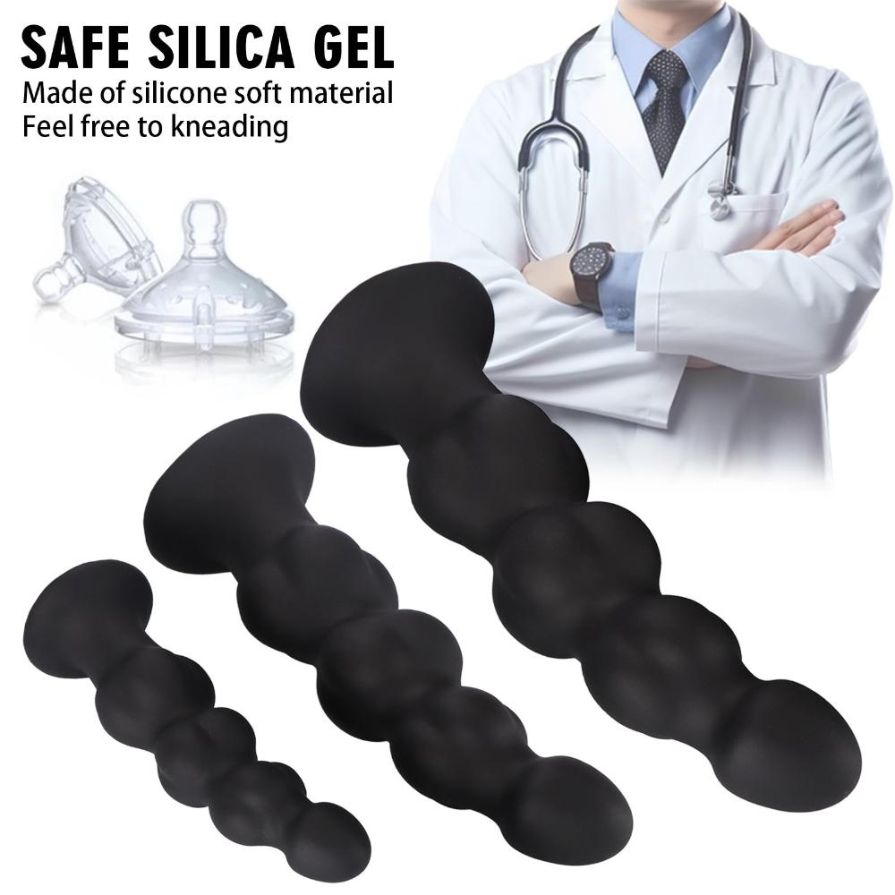 Анальная пробка с 4 шариками – Массажер простаты и точки G для мужчин и женщин, Игрушка для взрослых для чувственного оздоровления