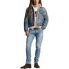Polo Ralph Lauren Faded Effect Denim Trucker Jacket 710850379-001