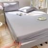 Solid Color Waterproof Mattress Fitted Sheet, Durable TPU Waterproof Backing Bed Cover, Smooth Breathable Bed Sheet for Home Hotel