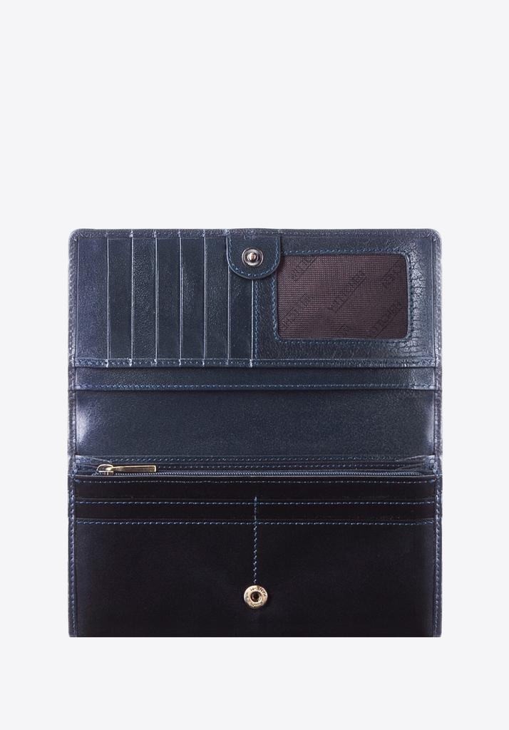 Wittchen Woman Large Women's Wallet Made Of Patent Leather Navy Blue Navy Blue Patent Leather