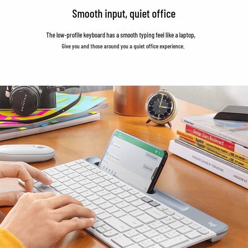 Беспроводная клавиатура Logitech K580 Slim для работы с несколькими устройствами