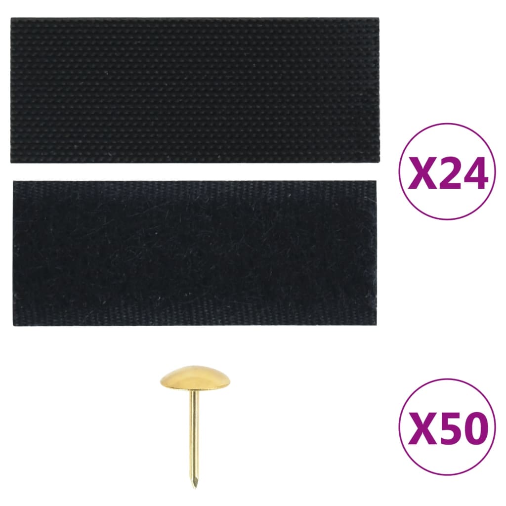 Fly Screen Door Curtains 2 pcs Magnetic Black 220 x 100 cm
