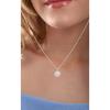 925 Sterling Silver Chain White Zircon Stone Sun Model Necklace