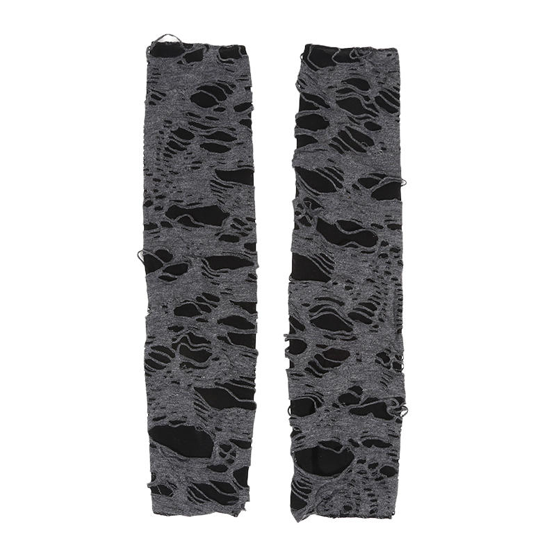 Женские панк-перчатки без пальцев, гетры, рваные готические перчатки для костюма на Хэллоуин