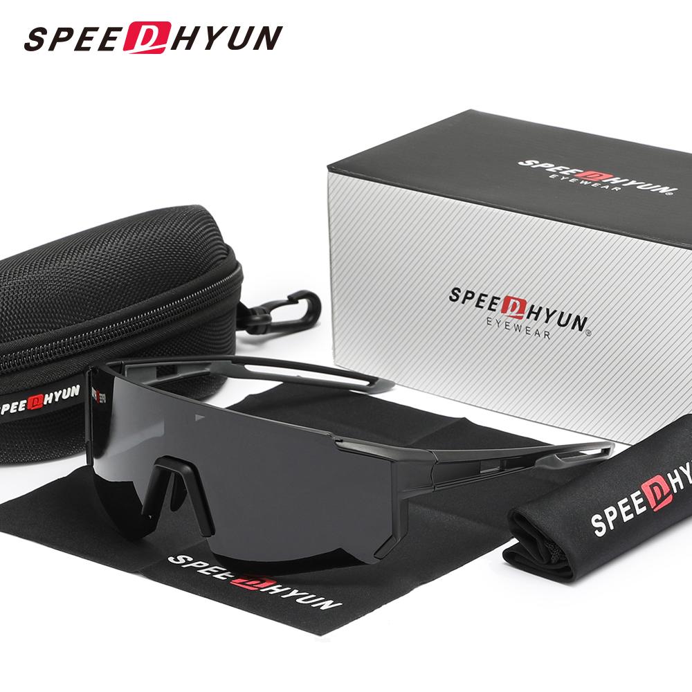 SPEEDHYUN Новые мужские/женские солнцезащитные очки для велоспорта, поляризованные, UV400, очки для велоспорта на открытом воздухе, скалолазания, катания на лыжах, модные очки