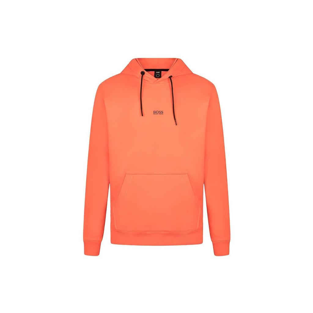 HUGO BOSS Sweatshirts Men's Orange Red Hooded Moderate Regular 50459464-646