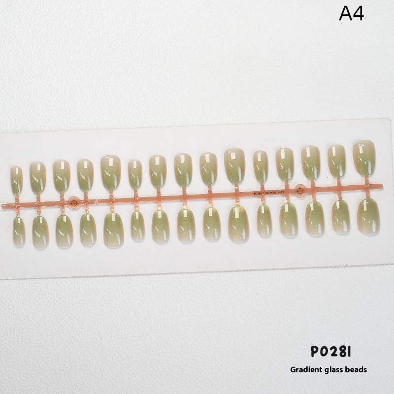 Носимый маникюр DIY шарм для ногтей нейл-арт маникюрная декорация 30 шт. однотонные градиентные накладные ногти ношение брони