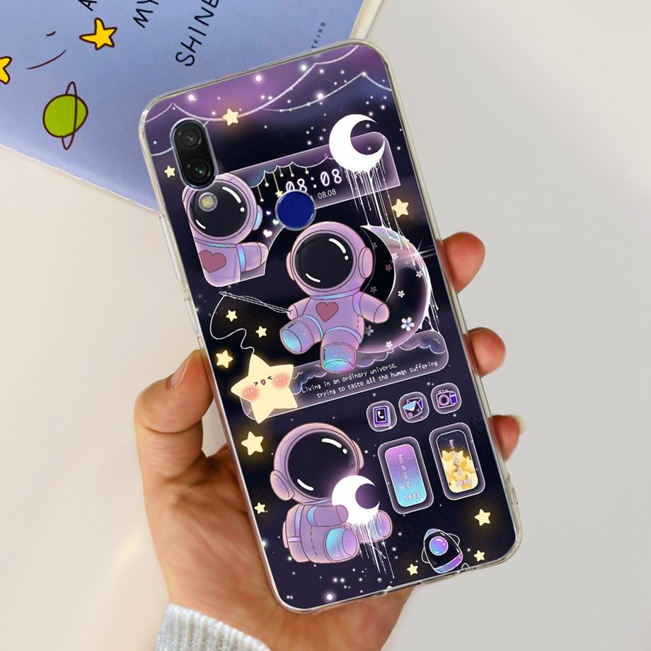 Для Xiaomi Redmi Note 7 7Pro 6 Pro 5 Pro Чехол для телефона Прозрачный Мягкий ТПУ Силиконовая Задняя Крышка Крутой Мультяшный Девичий Модный Бампер Capa