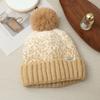Женская модная бархатная теплая шапка Женская осенне-зимняя милая шапка с помпоном от холода и тепла Рождественская шапка Повседневная шерстяная шапка