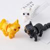 12 см 3D-печатная модель животного, подвижный кот на шарнире, ударопрочная игрушка, подарок, украшение для дома, настольный орнамент