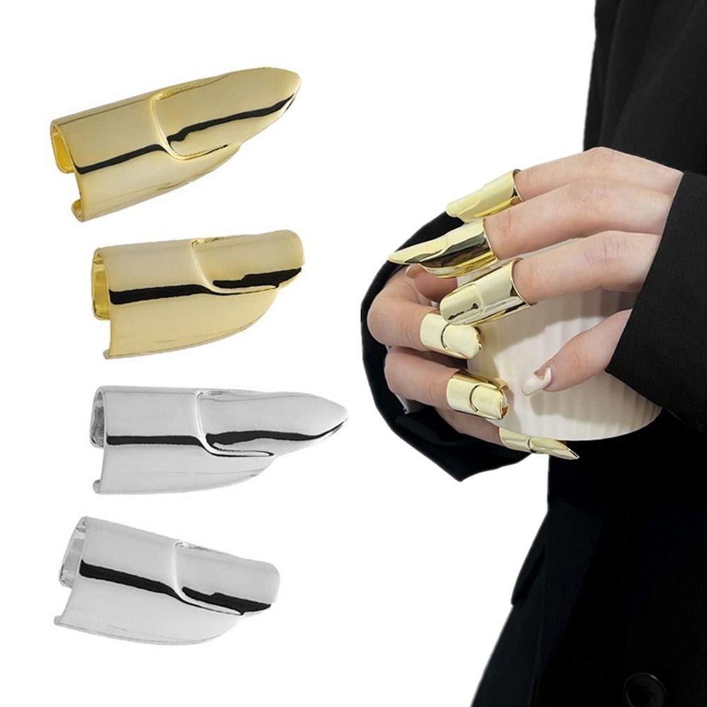 Косплей кольцо на палец в стиле хип-хоп, броня, новое кольцо для ногтей, женское и мужское кольцо