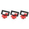 3PCS Clamp On Circuit Breaker Lockout Device Power Switch Lock Engineering Plastic for Less 70mm