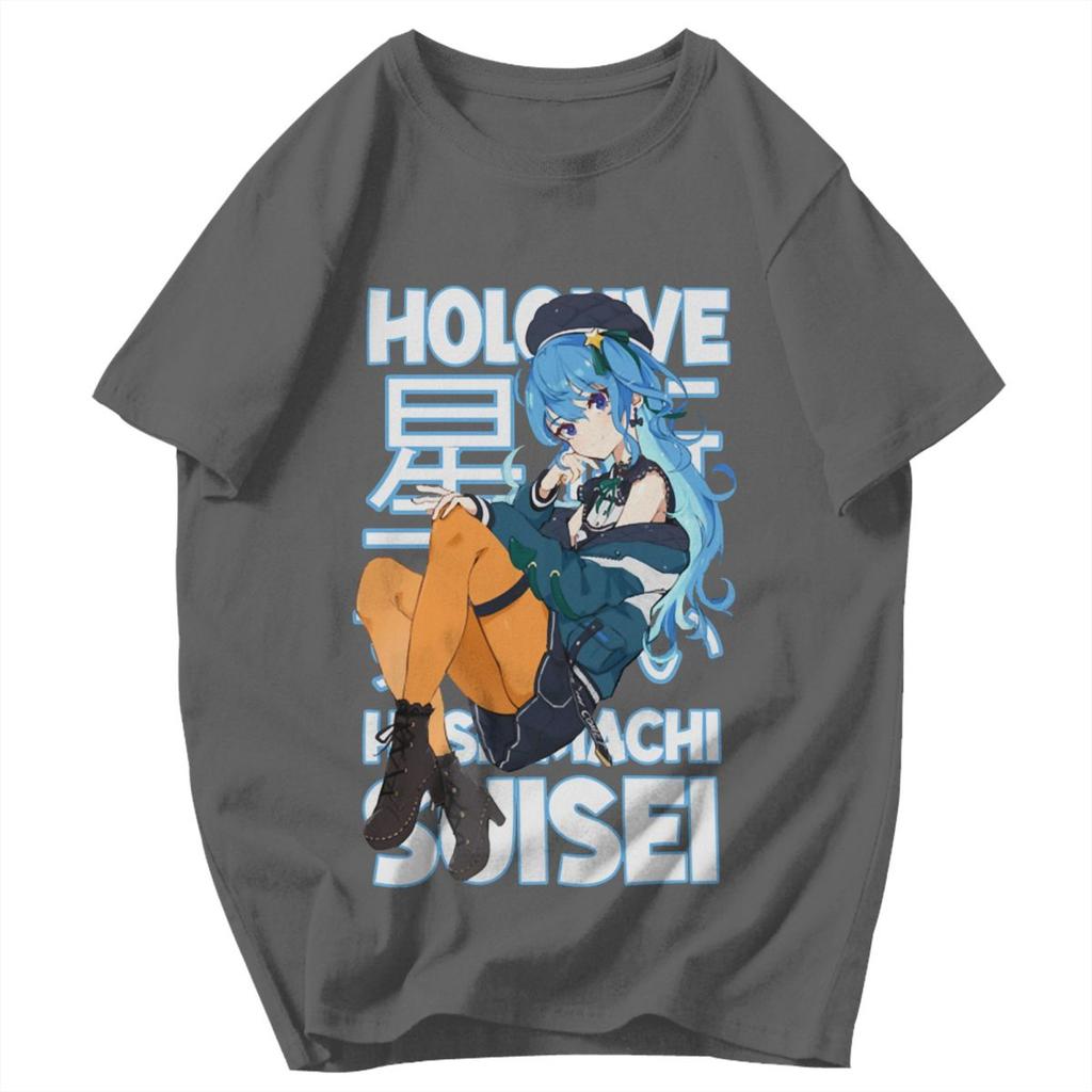 Мужская футболка Idol Showdown Hololive Hoshimachi Suisei Подарки Y2K Графические футболки Унисекс Одежда Футболки