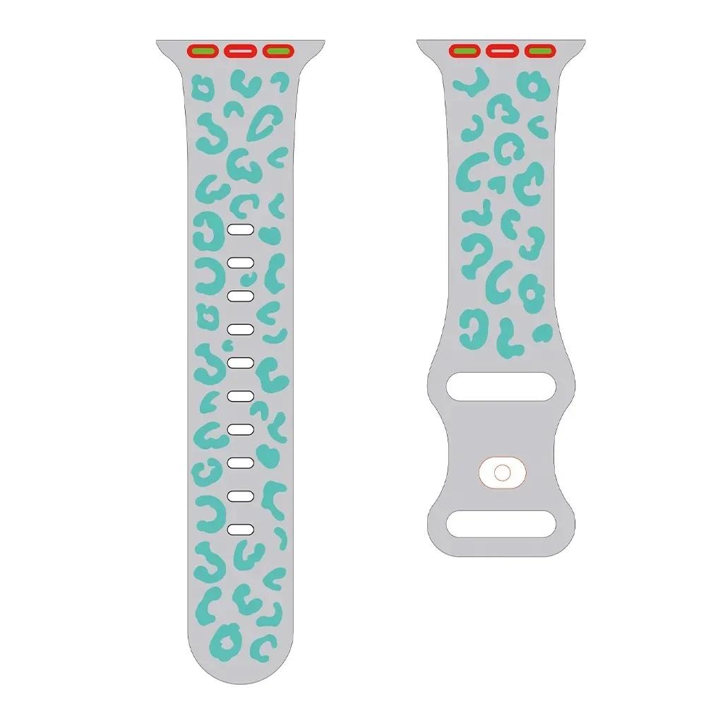 Двухцветный гравированный ремешок Wearlizer для Apple Watch Band Correa 49 мм 45 мм 41 мм, силиконовый ремешок для IWatch Series Ultra 9 8 7 6 5 4 SE