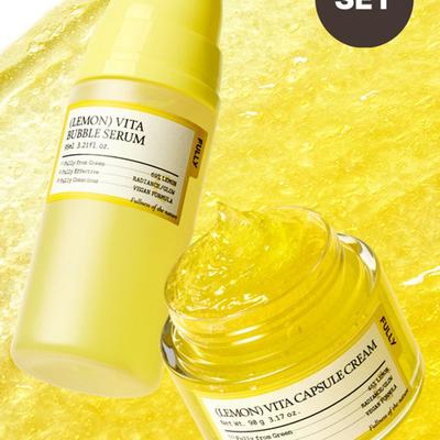 Новый набор Lemon Vita из 2 предметов (Крем Vita Cream + сыворотка Bubble Serum)