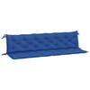 VidaXL Lot de 2 Coussins de Banc de Jardin, Revêtement de Banc avec Jeux de Cordes, Coussin d'Extérieur Imperméable, Bleu 361745