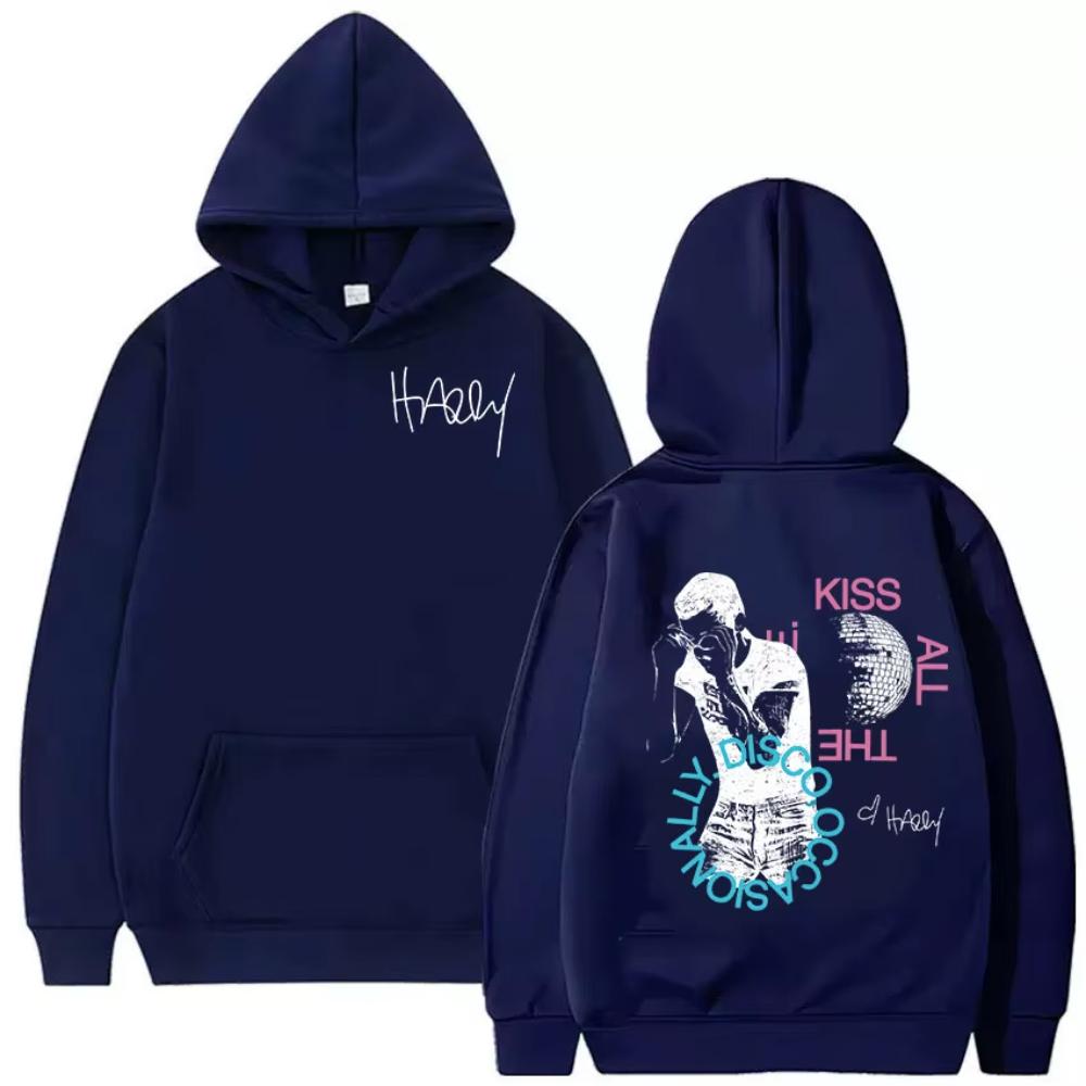 Худи с принтом альбома Гарри Стайлса Kiss All The Time Disco Occasionally Tour Свитшоты Мужские Оверсайз Худи