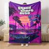 Grand Theft Auto Customize Text Blanket Lightweight Personalized Blanket Comfortable Suitable for Office Livingroom Nap Sofa Four Seasons Universal