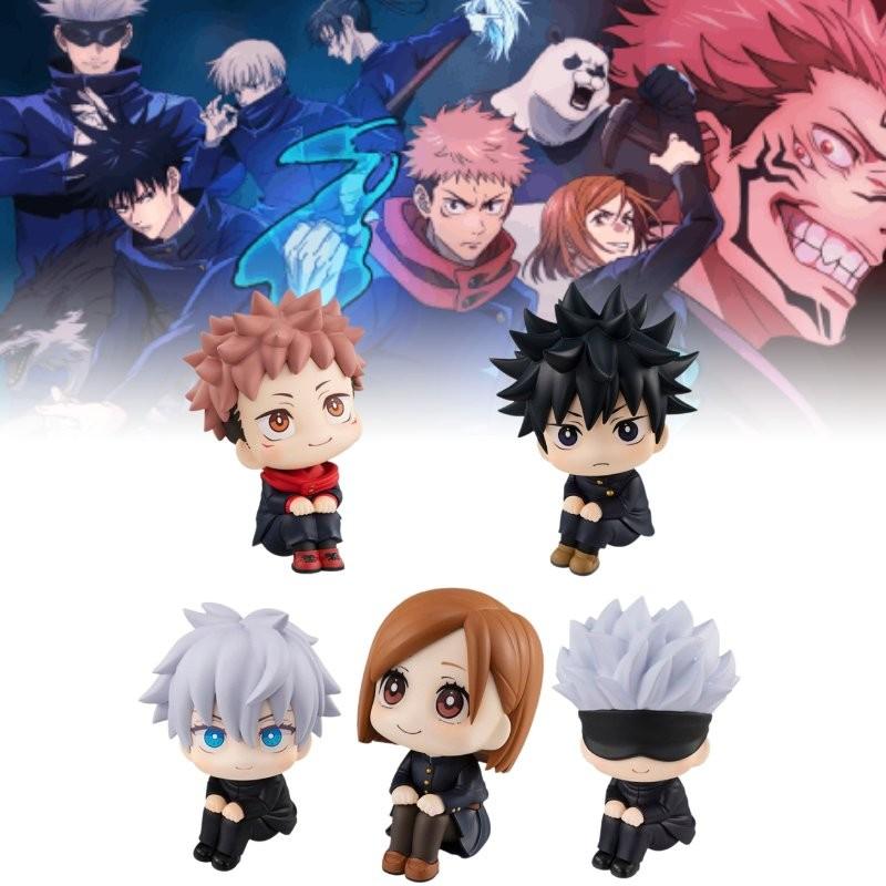 Очаровательный набор ПВХ-фигурок Jujutsu Kaisen включает Годжо, Итадори, Нобару и Фусигуро