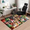 Custom Name Christmas Dog Printed Carpet, for Office Chair Living Room Bedroom Kitchen Room Decor Gifts.