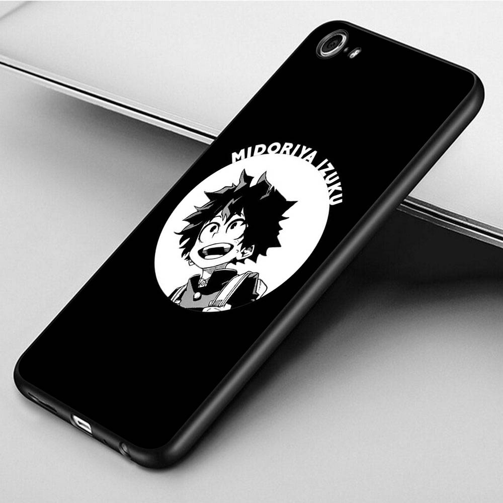 Чехол DT7 Hero Academia для Xiaomi Poco X6 X4 M5 M6 F5 F6 C65 C55 C50 C51 C40 Redmi Note 7 8 14C A3X 13C 12C 11 10A 9C Pro черный мягкий чехол