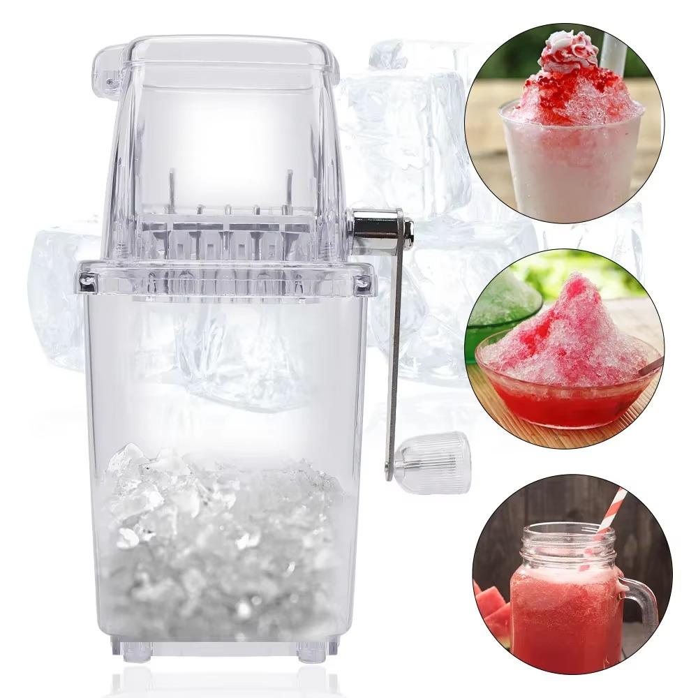 Mini Manual Ice Crusher Hand-cranked Breaking Ice Machine Smoothie Maker Ice Shaver  Summer