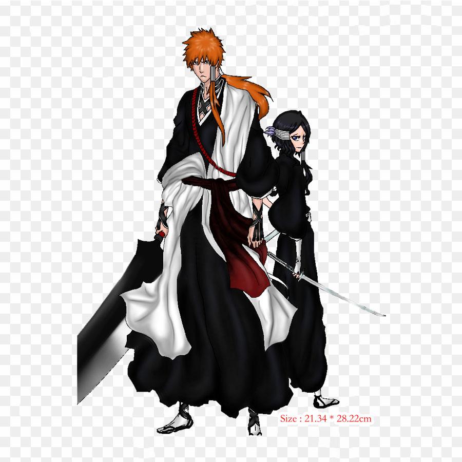 Costume Ichigo Kurosaki Kenpachi Zaraki Anime Lron On Patches For Clothes Bag Tshirt Heat Transfer Stickers Stripes Appliques