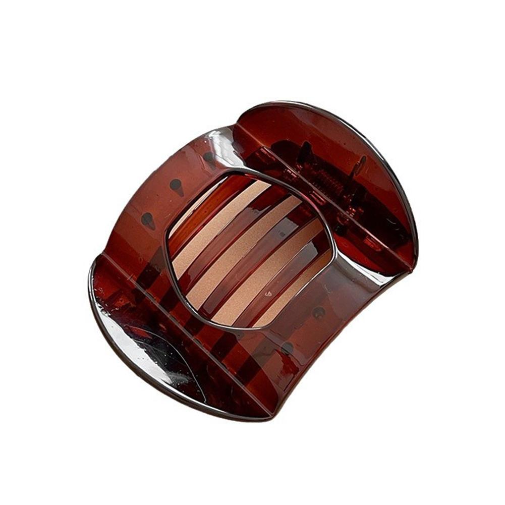 Ретро черепаховая заколка для волос Элегантная простая нескользящая заколка для волос Коготь Заколка для волос Головной убор Аксессуар для волос для женщин