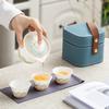 Portable Ceramic Kung Fu Travel Tea Set