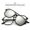 New Mirror Magnetic Attraction Polarized Sunglasses 6 Iin 1 Clip Cycling Glasses Dazzling Polaroid Men Sunglasses Women