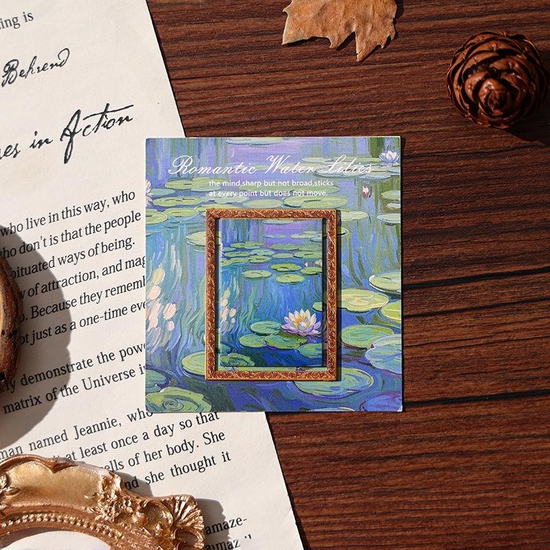 Art Book Marker Vintage Oil Painting Bookmark Gold Plated Bookmark Retro Vintage Metal Bookmark For Fridge Magnet Gift For Book