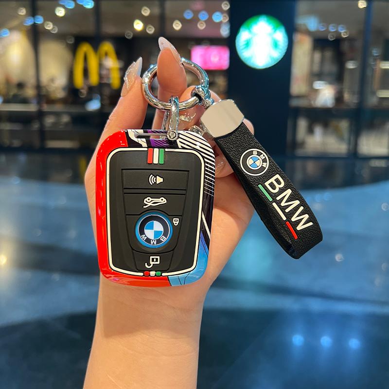 New Car Remote Key Case Cover Shell Fob Protector For BMW F20 G20 G30 X1 X3 X4 X5 G05 X6 X7 G11 F15 F16 G01 KeyRing Decoration S222