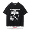 Heavy Metal Rock Band Black Sabbath, Black Sabbath Punk Style Printed Short Sleeved Loose Fitting T-shirt Trend